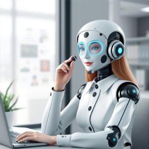 AI receptionist answering incoming phone calls